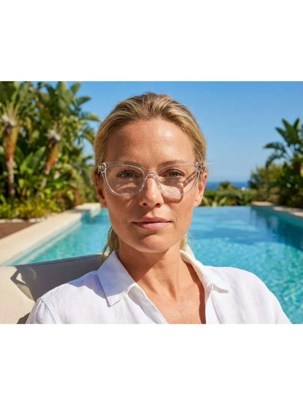Burberry BE2375 3024 Cat Eye Eyeglasses 53mm - Transparent
